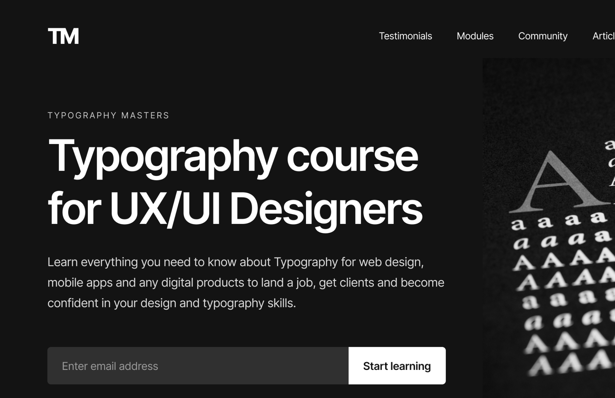Kelas Typography for UI/UX: Basic to Build Solid Foundation di BuildWithAngga